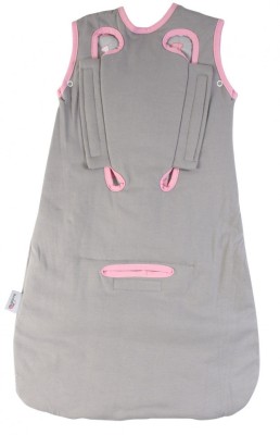 Sac de dormit multifunctional Grey Pink Elephant Travel 6-18 luni 2.5 Tog foto