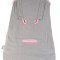 Sac de dormit multifunctional Grey Pink Elephant Travel 6-18 luni 2.5 Tog