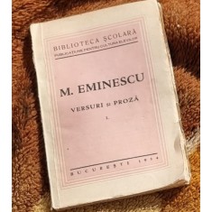 Versuri si proza - M. Eminescu