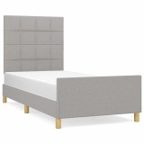 Cumpara ieftin Cadru de pat fara saltea, gri deschis, 80x200 cm, textil