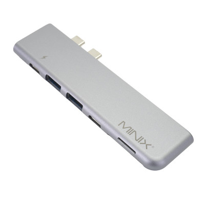 Resigilat : Adaptor Multiport USB MINIX NEO C-DGR Dual USB-C pentru MacBook Pro foto