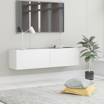 Gossi comoda tv, alb, 120 x 30 x 30 cm, lemn prelucrat foto