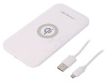 &Icirc;ncărcător Wireless Alb Qi Quick Charge 3.0