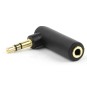 Adaptor audio Jack 3.5 mm Stereo tata in unghi Jack 3.5 mm mama, Gembird