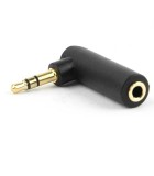 Adaptor audio Jack 3.5 mm Stereo tata in unghi Jack 3.5 mm mama, Gembird