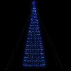 Gossi con de lumina brad de craciun, 1534 led-uri, albastru, 503 cm