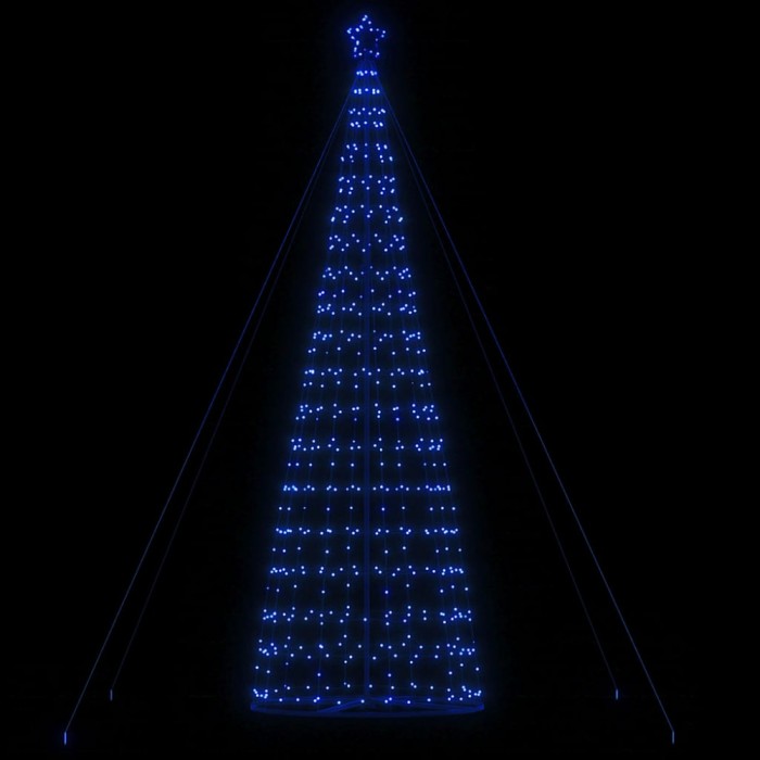 Pom de Crăciun LED 1534 LED-uri Albastru 503 cm