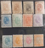 Romania 1893/1898 - Carol I-Spic de grau,filigran PR
