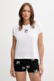 Fila set de pijama de bumbac culoarea alb, bumbac, FPS4208