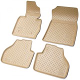 Covorase Cauciuc 3D Tip Tavita Bej BMW X3 F25 2010-2017, Set 4 Bucati, Premium