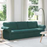 vidaXL Canapea Verde &icirc;nchis 215 x 82 x 80 cm țesătură 42024323