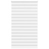 Jaluzea tip zebra alb lățime țesătură 120,9 cm poliester