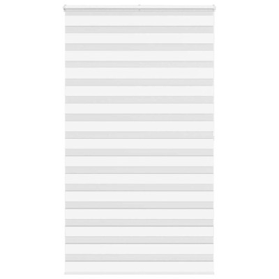 Jaluzea tip zebra alb lățime țesătură 120,9 cm poliester foto