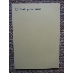 Code p&eacute;nal Suisse 1990