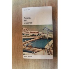 FORMA , STIL , TRADITIE de SHUICHI KATO , 1982