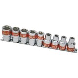 Gadget 330577 - Set capete chei tubulare 10-24 mm patrat 1/2 inch 9 bucati