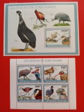 TOGO, PĂSĂRI - COLIȚĂ + BLOC MNH