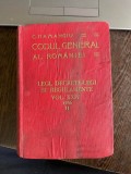 C. Hamangiu Codul General al Romaniei Legi, Decrete-legi si regulamente Vol. XXIV 1936 II