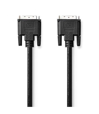 Cablu DVI-D 24+1-Pin tata - DVI-D 24+1-Pin tata 3m negru Nedis foto