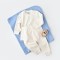 Set bluzita cu maneca lunga si pantaloni lungi - bumbac organic 100% - Ecru, BabyCosy (Marime: 12-18 Luni)