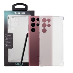Husa Samsung Galaxy S22 Ultra Spacer, transparenta, grosime 1.5mm, protectie suplimentara antisoc la colturi, material flexibil TPU &quot;SPPC-SM-GX-S22U-C