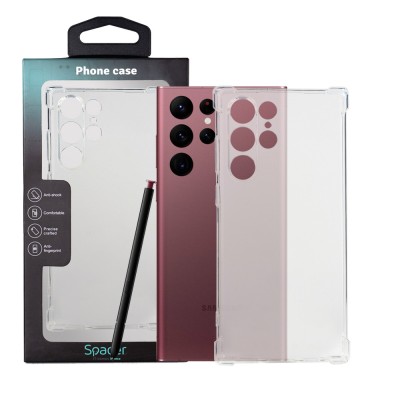 Husa Samsung Galaxy S22 Ultra Spacer, transparenta, grosime 1.5mm, protectie suplimentara antisoc la colturi, material flexibil TPU &amp;quot;SPPC-SM-GX-S22U-C foto