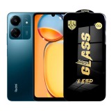 Folie de Protectie pentru Xiaomi Redmi 13C, TEO, Sticla Securizata ESD, Margini Negre, Rezistenta la Zgirieturi, Antistatica, 0.35 mm, Transparenta