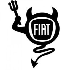 Sticker Auto , zDevil Fiat, , Autocolant Personalizat cu Stil Sportiv