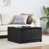 VidaXL Masuta de cafea cu sertare Stejar negru 70,5x70x40 cm