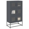 vidaXL Dulap inalt antracit 68x39x123 cm otel cu 6 compartimente depozitare