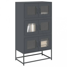 Gossi dulap inalt, antracit, 68x39x123 cm, otel