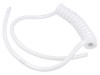 Cablu spiralat alb 2x1,5mm2 neecranat 300V/500V 0,1m