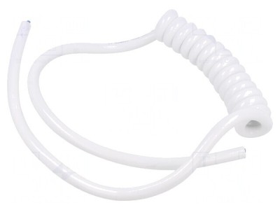 Cablu spiralat alb 2x1,5mm2 neecranat 300V/500V 0,1m foto