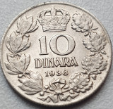 10 Dinara / Dinari 1938 Iugoslavia, Petar II, km#22