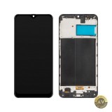 Display cu Touchscreen MP compatibil cu Samsung Galaxy M21 M215 / M30 M305 / M30s M307 / M31 M315 cu Rama Versiune OLED Negru