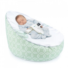 Fotoliu pentru bebelusi cu ham de siguranta BabyJem Baby Bean Bed (Culoare: Gri) foto