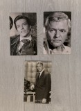Set 3 Fotografii de Colecție Alain Delon, Burt Lancaster, Peter van Eyck