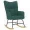 vidaXL Scaun balansoar, verde &icirc;nchis, material textil 4016794
