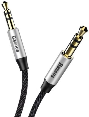 Cablu audio Baseus 3.5 mm mini Jack AUX, 1m, Negru/Argintiu foto