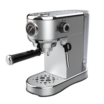Espressor manual Oliver Voltz, 1450 W, 15 bar, 1 L, Standby, oprire automata, Argintiu foto