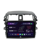 Cumpara ieftin Navigatie Toyota Corolla (2007-2013), Android 13, A-Octacore 4GB RAM + 64GB ROM, 9 Inch - AD-BGA9004+AD-BGRKIT067