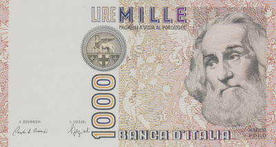 Bancnota Italia 1.000 Lire 1982 - P109b UNC ( Marco Polo - s. Ciampi/ Speziali ) foto