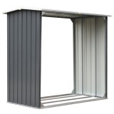 Cumpara ieftin Sopron depozitare lemne, otel galvanizat, 172x91x154 cm, gri