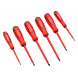 Trusa 6 Surubelnite Electrician Izolate, VDE, Set Scule de Mana, 1000V, Surubelnita Dreapta, Surubelnita Stea