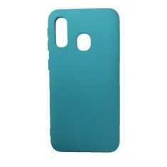Husa silicon soft-touch compatibila cu Samsung Galaxy A40, Turquoise Mint