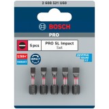 Bosch PRO Impact - Set capete de insurubare profil plat 5 bucati