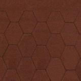Sindrila bituminoasa Bituglass, hexagon, rosu