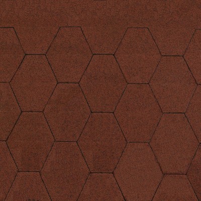 Sindrila bituminoasa Bituglass, hexagon, rosu foto