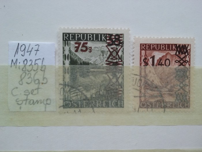 1947- Austria-Mi835b-836b-c.set-st.