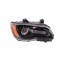 Far CHRYSLER 300, 04.2011-2014, partea Dreapta, Taiwan, cu &amp;quot;lumina timp de zi&amp;quot; tip LED; Tip=USA; HiR2+PSY24W; manual; negru; halogen